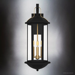 Urban Ambiance - Wall Sconce - UQL10083 Transitional Outdoor Wall Sconce, 26.25''H x 10.00''W x 10.75''Dep, Matte Black Finish, Richland Collection - 