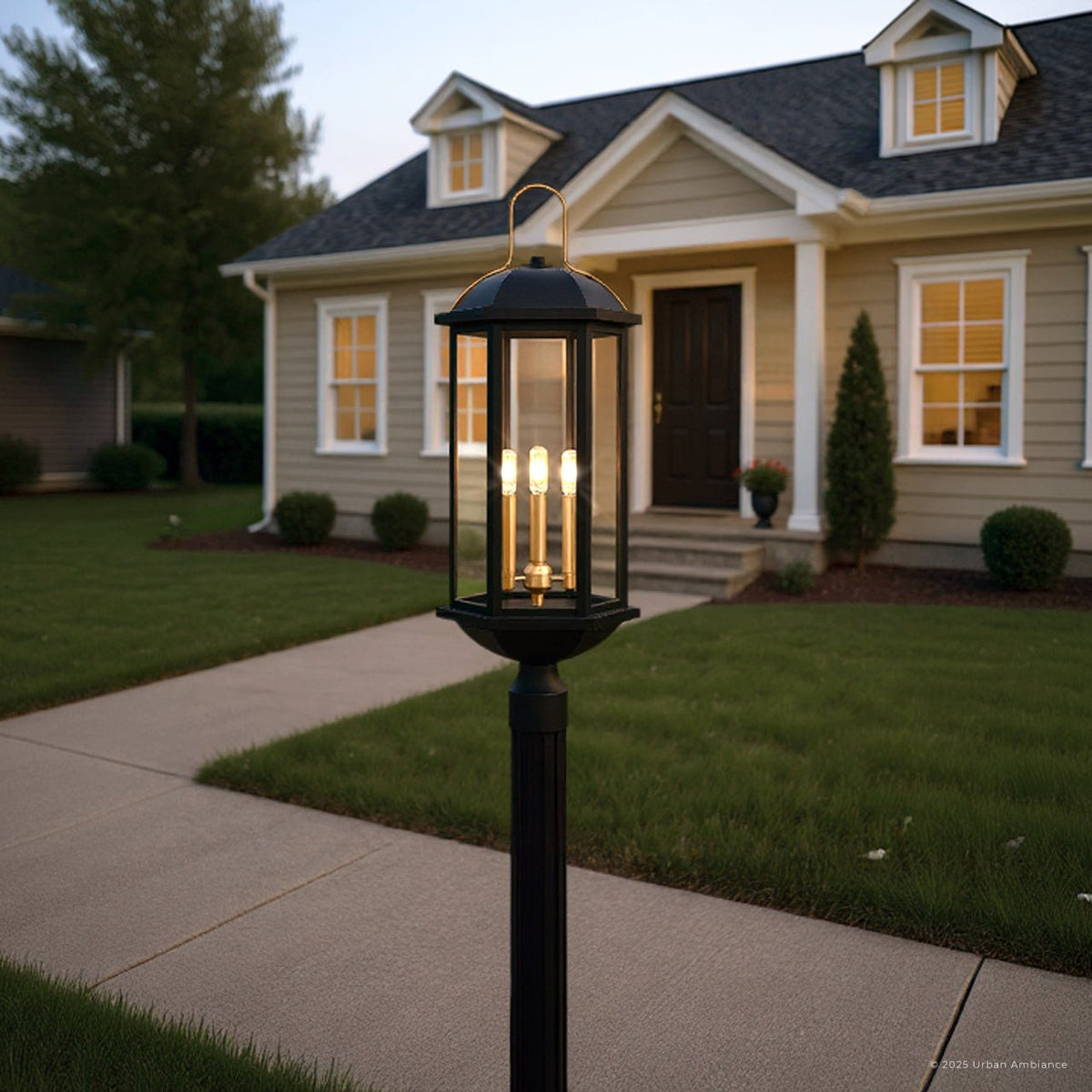 Post 10084 UQL10084 Transitional Outdoor Post Light, 28.00''H x 10.00''W x 10.00 ...