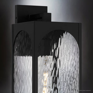 Urban Ambiance - Wall Sconce - UQL10101 Tudor Outdoor Wall Sconce, 16.75''H x 6.00''W x 7.50''Dep, Matte Black Finish, Marana Collection - 