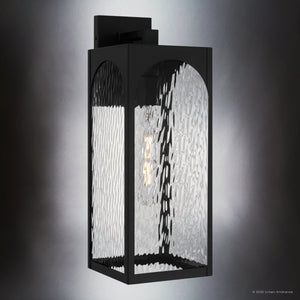 Urban Ambiance - Wall Sconce - UQL10101 Tudor Outdoor Wall Sconce, 16.75''H x 6.00''W x 7.50''Dep, Matte Black Finish, Marana Collection - 