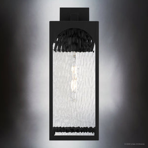 Urban Ambiance - Wall Sconce - UQL10101 Tudor Outdoor Wall Sconce, 16.75''H x 6.00''W x 7.50''Dep, Matte Black Finish, Marana Collection - 