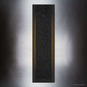 Urban Ambiance - Wall Sconce - UQL10151 Urban Loft Outdoor Wall Sconce, 24.00''H x 7.00''W x 3.50''Dep, Earth Black Finish, Chelsea Collection - 