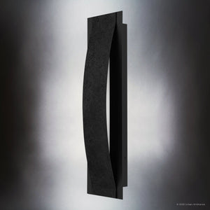 Urban Ambiance - Wall Sconce - UQL10151 Urban Loft Outdoor Wall Sconce, 24.00''H x 7.00''W x 3.50''Dep, Earth Black Finish, Chelsea Collection - 