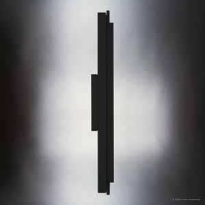 Urban Ambiance - Wall Sconce - UQL10160 Urban Loft Outdoor Wall Sconce, 30.00''H x 5.75''W x 3.75''Dep, Matte Black Finish, Juniper Collection - 