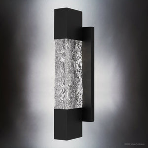 Urban Ambiance - Wall Sconce - UQL10220 Cosmopolitan Outdoor Wall Sconce, 16.00''H x 4.50''W x 4.25''Dep, Matte Black Finish, Keizer Collection - 