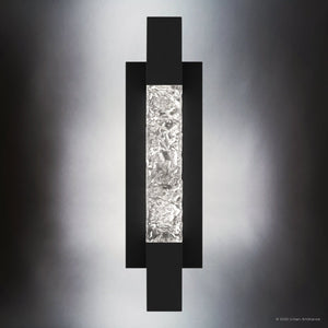 Urban Ambiance - Wall Sconce - UQL10220 Cosmopolitan Outdoor Wall Sconce, 16.00''H x 4.50''W x 4.25''Dep, Matte Black Finish, Keizer Collection - 
