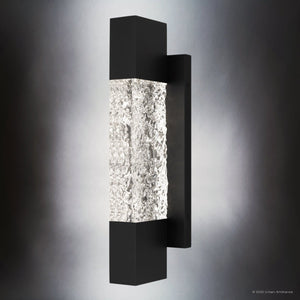 Urban Ambiance - Wall Sconce - UQL10220 Cosmopolitan Outdoor Wall Sconce, 16.00''H x 4.50''W x 4.25''Dep, Matte Black Finish, Keizer Collection - 