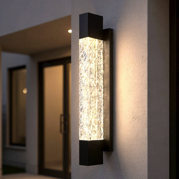 UQL10221 Cosmopolitan Outdoor Wall Sconce, 24.00''H x 4.50''W x 4.25''Dep, Matte Black Finish, Keizer Collection