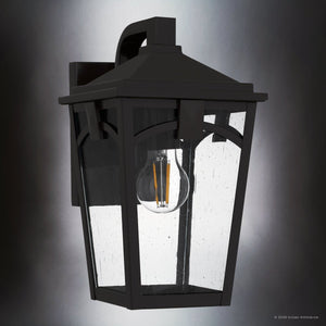 Urban Ambiance - Wall Sconce - UQL10280 Traditional Outdoor Wall Sconce, 12.5''H x 7''W x 8.5''Dep, Western Bronze Finish, Grenshaw Collection - 