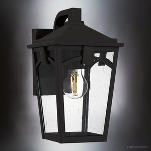 Urban Ambiance - Wall Sconce - UQL10280 Traditional Outdoor Wall Sconce, 12.5''H x 7''W x 8.5''Dep, Western Bronze Finish, Grenshaw Collection - 