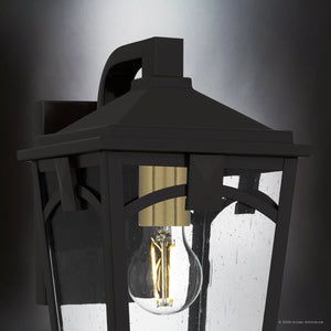 Urban Ambiance - Wall Sconce - UQL10280 Traditional Outdoor Wall Sconce, 12.5''H x 7''W x 8.5''Dep, Western Bronze Finish, Grenshaw Collection - 