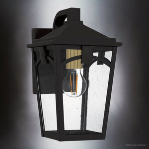 Urban Ambiance - Wall Sconce - UQL10280 Traditional Outdoor Wall Sconce, 12.5''H x 7''W x 8.5''Dep, Western Bronze Finish, Grenshaw Collection - 