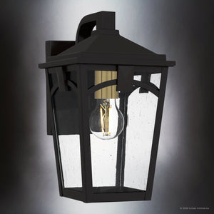 Urban Ambiance - Wall Sconce - UQL10280 Traditional Outdoor Wall Sconce, 12.5''H x 7''W x 8.5''Dep, Western Bronze Finish, Grenshaw Collection - 