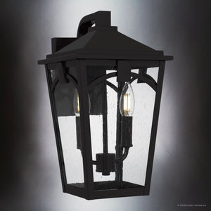 Urban Ambiance - Wall Sconce - UQL10281 Traditional Outdoor Wall Sconce, 14.5''H x 8.25''W x 9.75''Dep, Western Bronze Finish, Grenshaw Collection - 