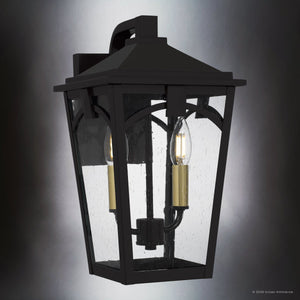 Urban Ambiance - Wall Sconce - UQL10281 Traditional Outdoor Wall Sconce, 14.5''H x 8.25''W x 9.75''Dep, Western Bronze Finish, Grenshaw Collection - 