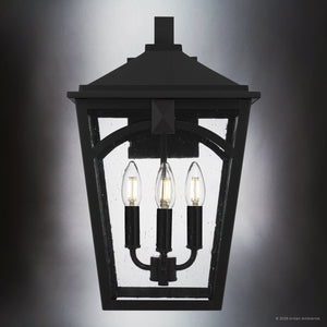 Urban Ambiance - Wall Sconce - UQL10282 Traditional Outdoor Wall Sconce, 17.25''H x 10.75''W x 12.25''Dep, Western Bronze Finish, Grenshaw Collection - 