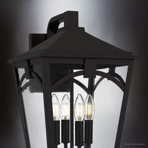 Urban Ambiance - Wall Sconce - UQL10282 Traditional Outdoor Wall Sconce, 17.25''H x 10.75''W x 12.25''Dep, Western Bronze Finish, Grenshaw Collection - 