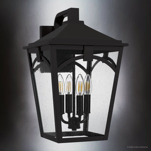 Urban Ambiance - Wall Sconce - UQL10282 Traditional Outdoor Wall Sconce, 17.25''H x 10.75''W x 12.25''Dep, Western Bronze Finish, Grenshaw Collection - 