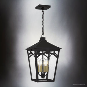 Urban Ambiance - Pendant - UQL10283 Traditional Outdoor Pendant, 17.75''H x 10.75''W x 10.75''Dep, Western Bronze Finish, Grenshaw Collection - 
