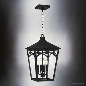 Urban Ambiance - Pendant - UQL10283 Traditional Outdoor Pendant, 17.75''H x 10.75''W x 10.75''Dep, Western Bronze Finish, Grenshaw Collection - 