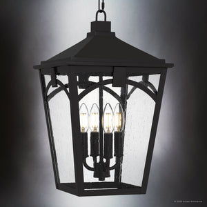 Urban Ambiance - Pendant - UQL10283 Traditional Outdoor Pendant, 17.75''H x 10.75''W x 10.75''Dep, Western Bronze Finish, Grenshaw Collection - 