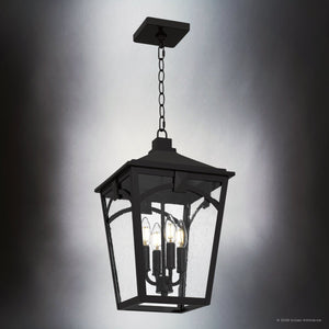 Urban Ambiance - Pendant - UQL10283 Traditional Outdoor Pendant, 17.75''H x 10.75''W x 10.75''Dep, Western Bronze Finish, Grenshaw Collection - 