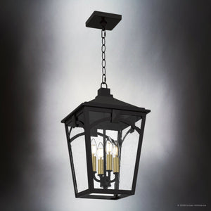 Urban Ambiance - Pendant - UQL10283 Traditional Outdoor Pendant, 17.75''H x 10.75''W x 10.75''Dep, Western Bronze Finish, Grenshaw Collection - 