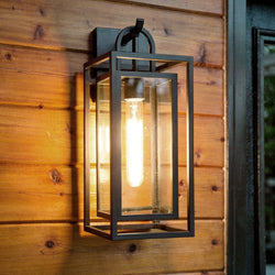 Urban Ambiance - Wall Sconce - UQL10291 Modern Outdoor Wall Sconce, 19''H x 7''W x 8''Dep, Matte Black Finish, Kelbury Collection - 