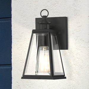 Urban Ambiance - Wall Sconce - UQL1831 New Traditional Outdoor Wall Sconce, 9.00''H x 4.50''W x 5.00''D, Matte Black Finish, Mannheim Collection -