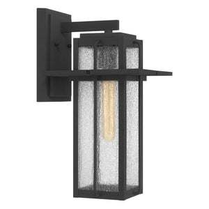 Urban Ambiance - Wall Sconce - UQL1851 Craftsman Outdoor Wall Sconce, 16.50''H x 9.00''W x 10.25''D, Mottled Black Finish, Camberwell Collection - 