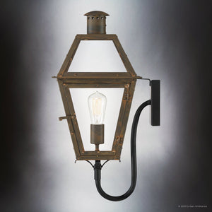 Urban Ambiance - Wall Sconce - UQL1862 Vintage Outdoor Wall Sconce, 20.50''H x 9.50''W x 11.00''D, Industrial Bronze Finish, Paris Collection - 