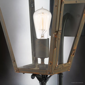 Urban Ambiance - Wall Sconce - UQL1862 Vintage Outdoor Wall Sconce, 20.50''H x 9.50''W x 11.00''D, Industrial Bronze Finish, Paris Collection - 