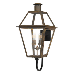 Urban Ambiance - Wall Sconce - UQL1863 Vintage Outdoor Wall Sconce, 29.50''H x 13.50''W x 15.75''D, Industrial Bronze Finish, Paris Collection - 