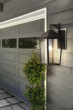 An Urban Ambiance UQL1871 Elmwood Collection outdoor wall sconce, 19.75