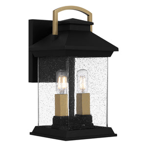 Urban Ambiance - Wall Sconce - UQL1900 New Traditional Outdoor Wall Sconce, 13''H x 6.5''W x 7.5''D, Earth Black Finish, Chatswood Collection - 