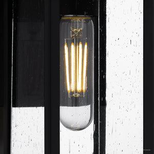 Urban Ambiance - Wall Sconce - UQL1930 Modern Farmhouse Outdoor Wall Sconce, 11.5''H x 5.5''W x 6.5''D, Matte Black Finish, Munich Collection - 
