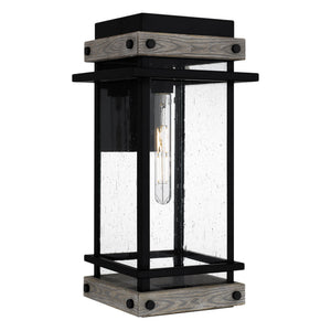 Urban Ambiance - Wall Sconce - UQL1932 Modern Farmhouse Outdoor Wall Sconce, 19.5''H x 9.5''W x 10.5''D, Matte Black Finish, Munich Collection - 