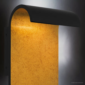 Urban Ambiance - Wall Sconce - UQL1980 Contemporary Outdoor Wall Sconce, 16''H x 6''W x 4.75''D, Matte Black Finish, Mayville Collection - 