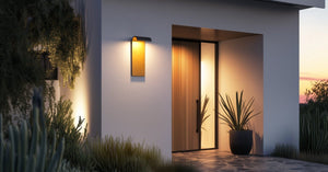 Urban Ambiance - Wall Sconce - UQL1981 Contemporary Outdoor Wall Sconce, 21''H x 8''W x 5.75''D, Matte Black Finish, Mayville Collection - 