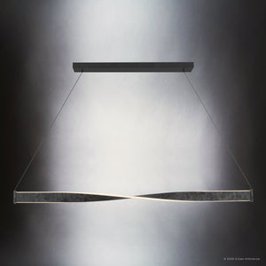 Urban Ambiance - Chandelier - UQL22000 Modern Indoor Chandelier, 2.75''H x 50''W x 4.25''Dep, Old Black Finish Finish, Kesterton Collection - 