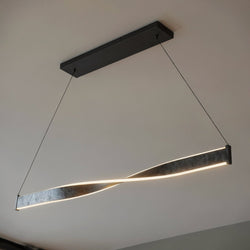 Urban Ambiance - Chandelier - UQL22000 Modern Indoor Chandelier, 2.75''H x 50''W x 4.25''Dep, Old Black Finish Finish, Kesterton Collection - 