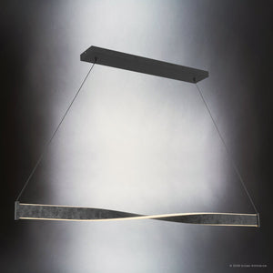 Urban Ambiance - Chandelier - UQL22000 Modern Indoor Chandelier, 2.75''H x 50''W x 4.25''Dep, Old Black Finish Finish, Kesterton Collection - 
