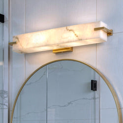 Urban Ambiance - Bath Light - UQL22040 Modern Indoor Bath Light, 4.5''H x 24''W x 4.38''Dep, Brushed Gold Finish, Xenton Collection - 