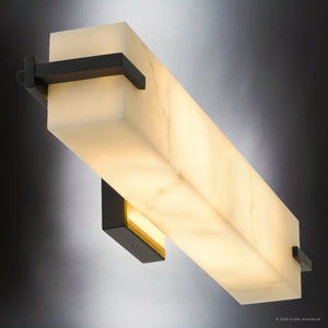 Urban Ambiance - Bath Light - UQL22041 Modern Indoor Bath Light, 4.5''H x 24''W x 4.38''Dep, Matte Black Finish, Xenton Collection - 