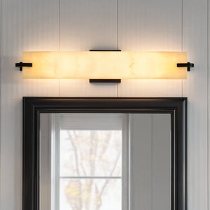 Urban Ambiance - Bath Light - UQL22041 Modern Indoor Bath Light, 4.5''H x 24''W x 4.38''Dep, Matte Black Finish, Xenton Collection - 