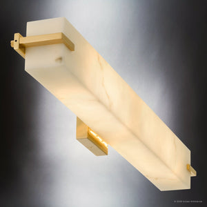 Urban Ambiance - Bath Light - UQL22042 Modern Indoor Bath Light, 4.5''H x 32''W x 4.38''Dep, Brushed Gold Finish, Xenton Collection - 