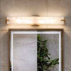 Urban Ambiance - Bath Light - UQL22042 Modern Indoor Bath Light, 4.5''H x 32''W x 4.38''Dep, Brushed Gold Finish, Xenton Collection - 