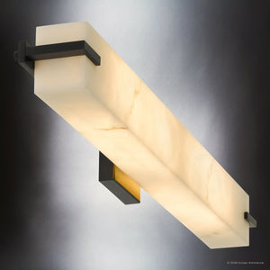 Urban Ambiance - Bath Light - UQL22043 Modern Indoor Bath Light, 4.5''H x 32''W x 4.38''Dep, Matte Black Finish, Xenton Collection - 