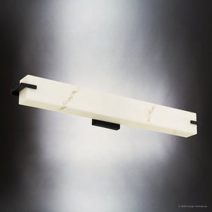 Urban Ambiance - Bath Light - UQL22043 Modern Indoor Bath Light, 4.5''H x 32''W x 4.38''Dep, Matte Black Finish, Xenton Collection - 