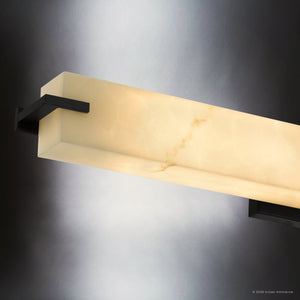 Urban Ambiance - Bath Light - UQL22043 Modern Indoor Bath Light, 4.5''H x 32''W x 4.38''Dep, Matte Black Finish, Xenton Collection - 